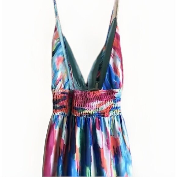 L’ATISTE Color spectrum Tiered Maxi Dress Size Small - Picture 7 of 11